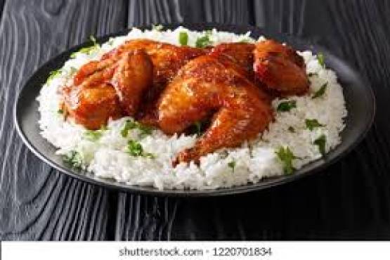 Grill Chicken  with White Rice