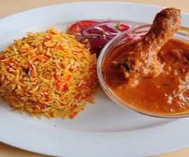 Chicken Curry  with Biryani Rice